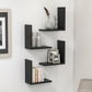 New L shaped Wall Shelves (set of 4) Wall Decoration