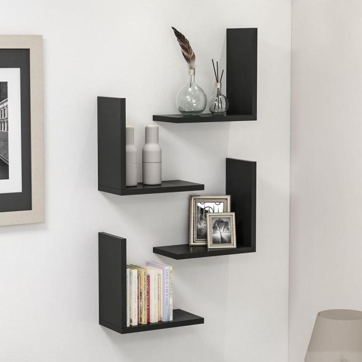 New L shaped Wall Shelves (set of 4) Wall Decoration
