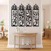 4 Quls wooden Vertical Calligraphy Islamic Wall Art