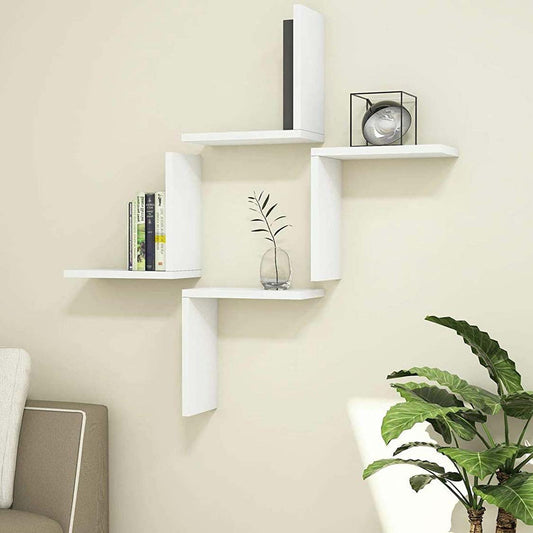 New L shaped Wall Shelves (set of 4) Wall Decoration